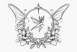 The word "ft" but with a fairy tattoo idea