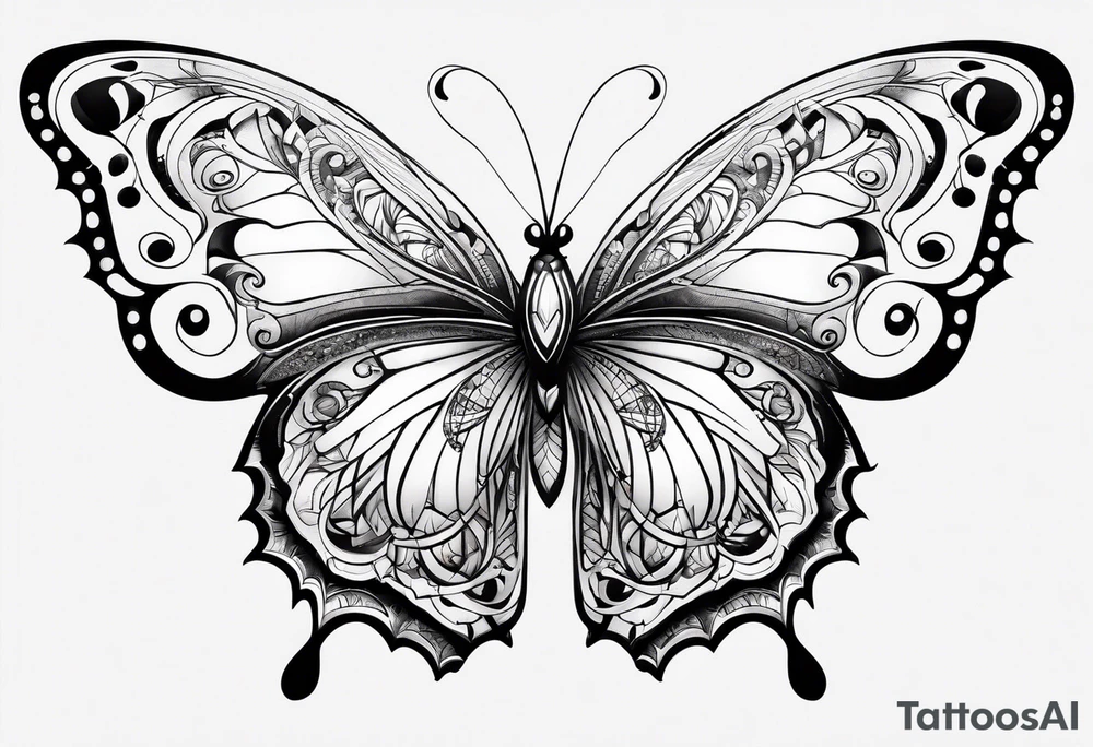 Butterflies tattoo idea