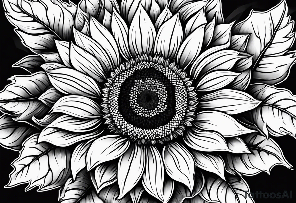 Sunflowers tattoo idea