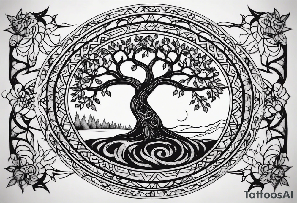 tree of life tattoo idea