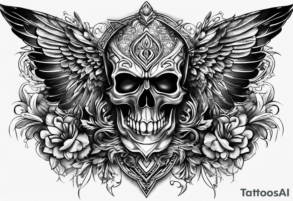 leather man tattoo idea