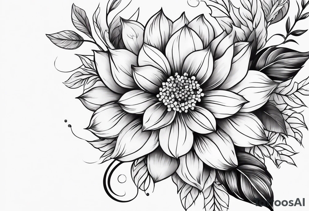Flowers small tattoo idea