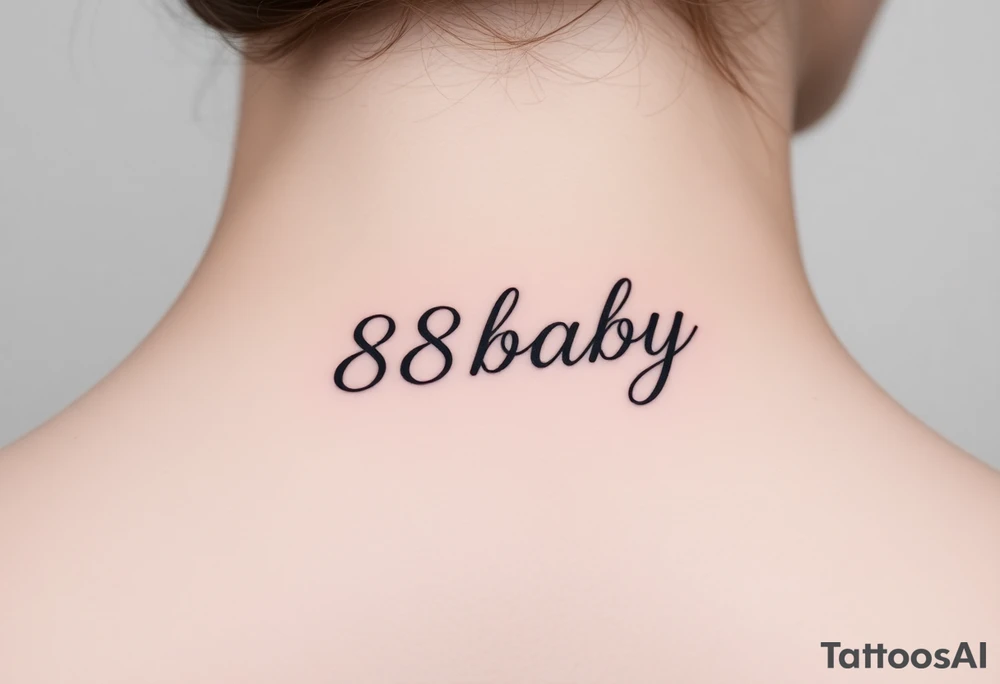 88baby tattoo idea