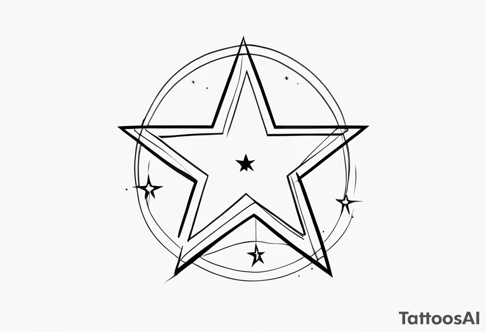 stars with “don’t wait” quote tattoo idea
