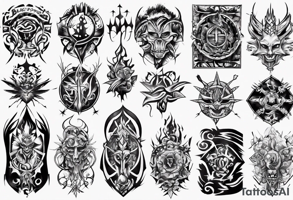 Blackforest freiburg city tattoo idea