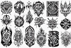 Blackforest freiburg city tattoo idea