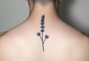 sprig of lavender tattoo idea