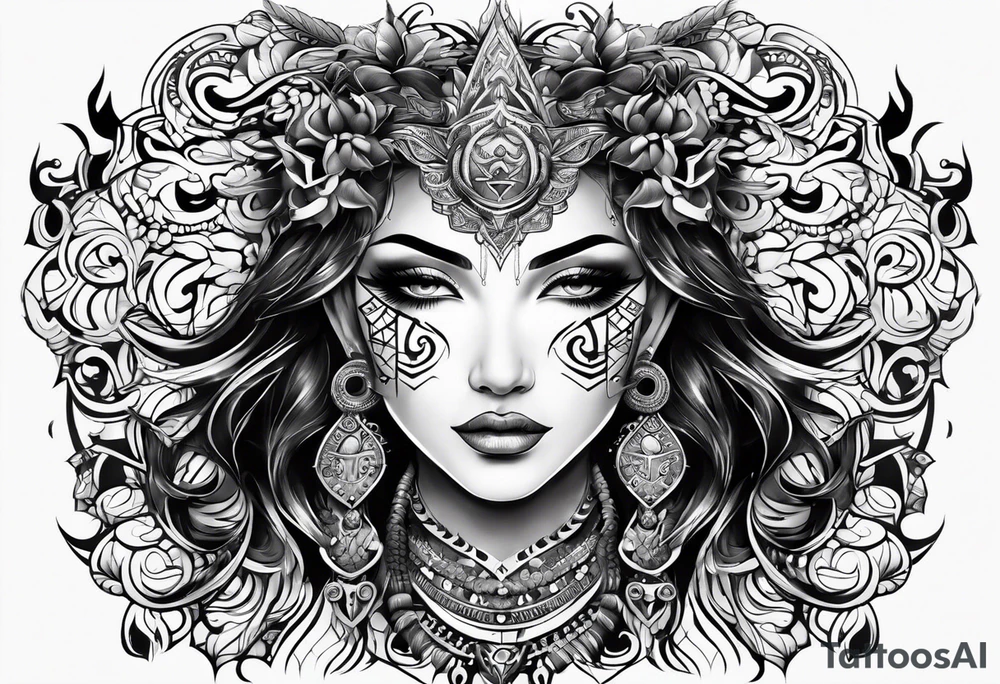 Gemini tribalism tattoo idea
