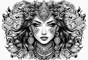 Gemini tribalism tattoo idea