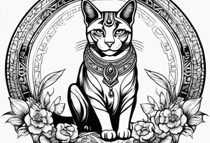 Bastet goddess tattoo idea