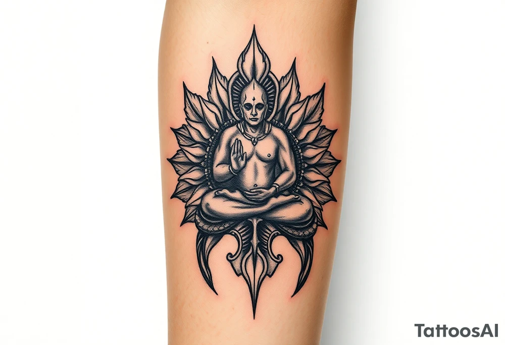 victory over coma and methadone. a new life in meditation. tattoo on the arm tattoo idea