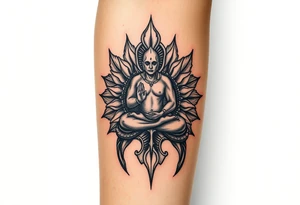 victory over coma and methadone. a new life in meditation. tattoo on the arm tattoo idea