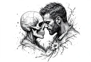 Family, brothers, skull, mom tattoo idea