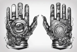 Robot Hand tattoo idea