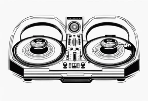 dj text tattoo idea