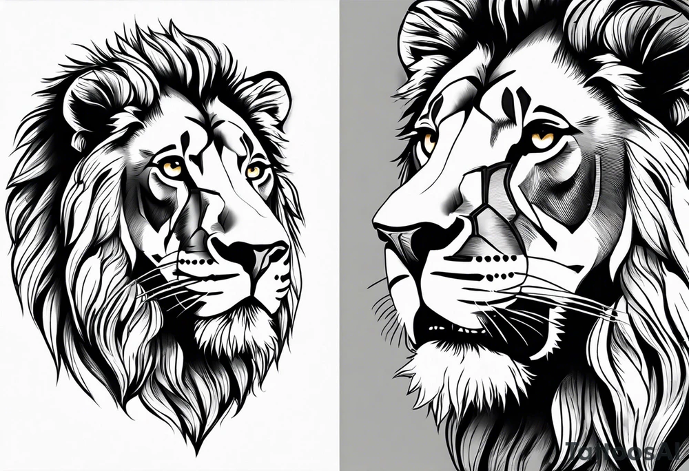 Lion, 11:11, add something cool hood tattoo tattoo idea