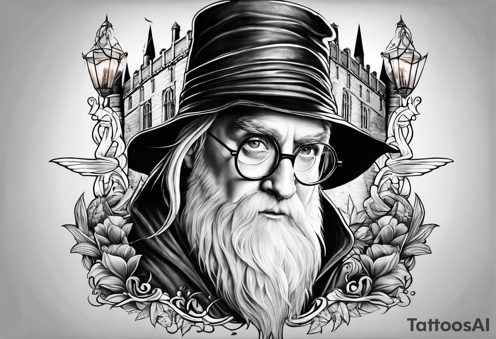 harry potter make it have one thing from every movie tattoo idea