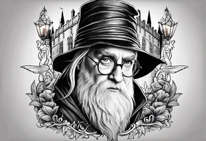 harry potter make it have one thing from every movie tattoo idea