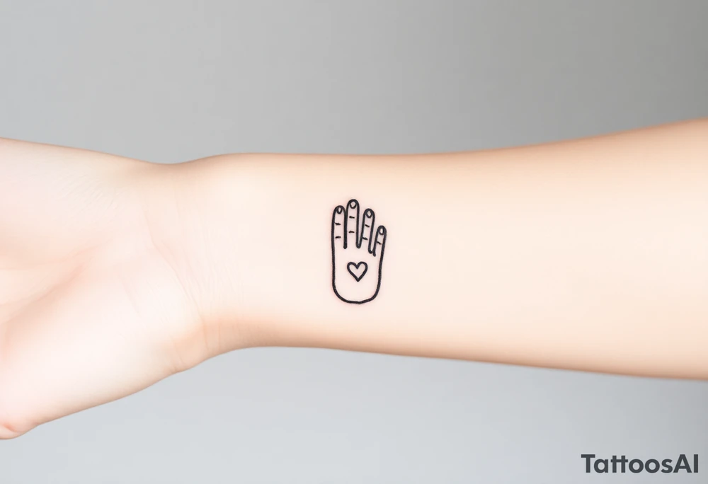 A set of black and white fingerprints tattoo idea