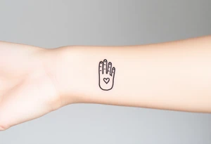 A set of black and white fingerprints tattoo idea