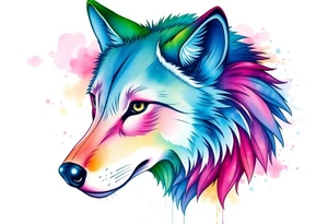 Nordic wolf tattoo idea