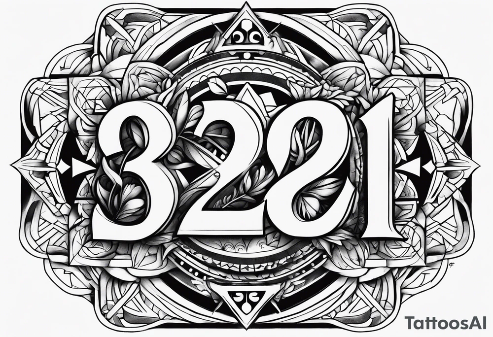 Numbers 327 tattoo idea