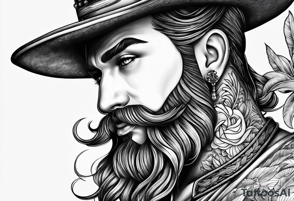 sailor in paradise tattoo idea