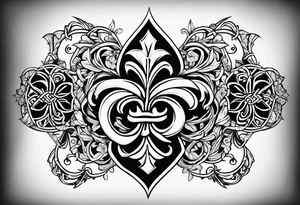 Fleur de lys celtique tattoo idea