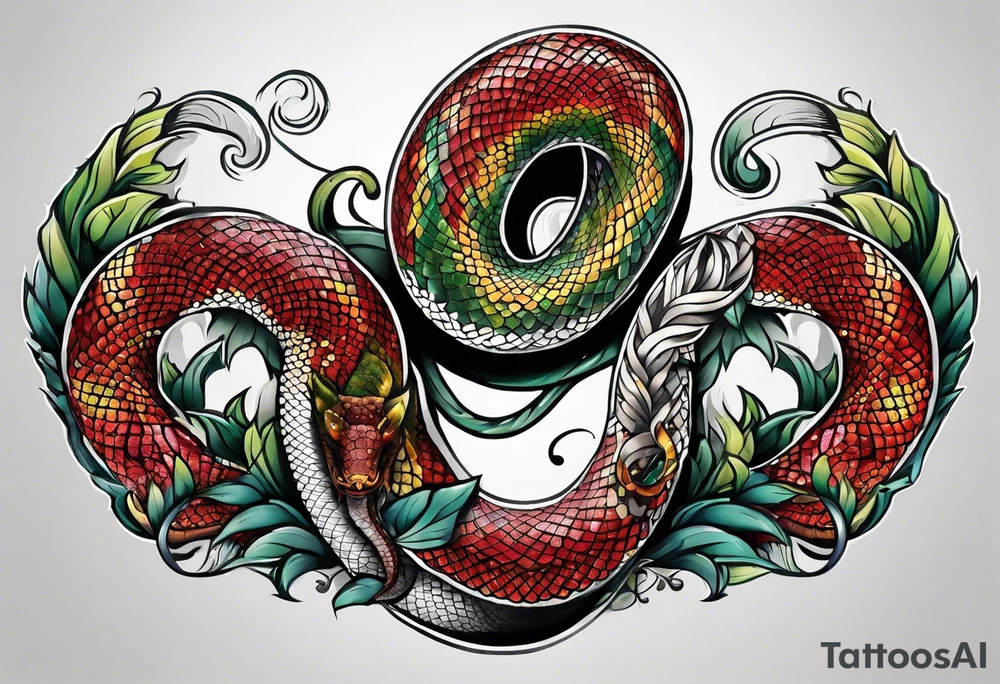 Binding snake tattoo idea