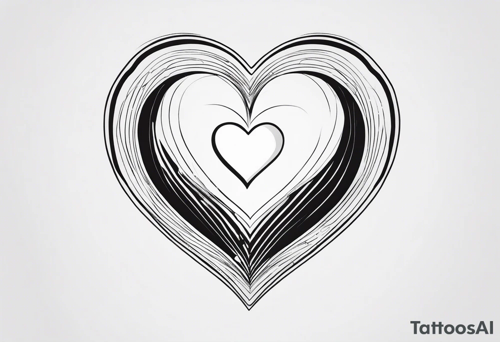 Picture of a heart to represent oneself tattoo idea