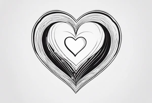 Picture of a heart to represent oneself tattoo idea