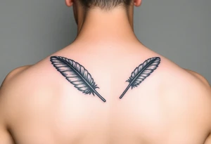 black 
feathers tattoo idea