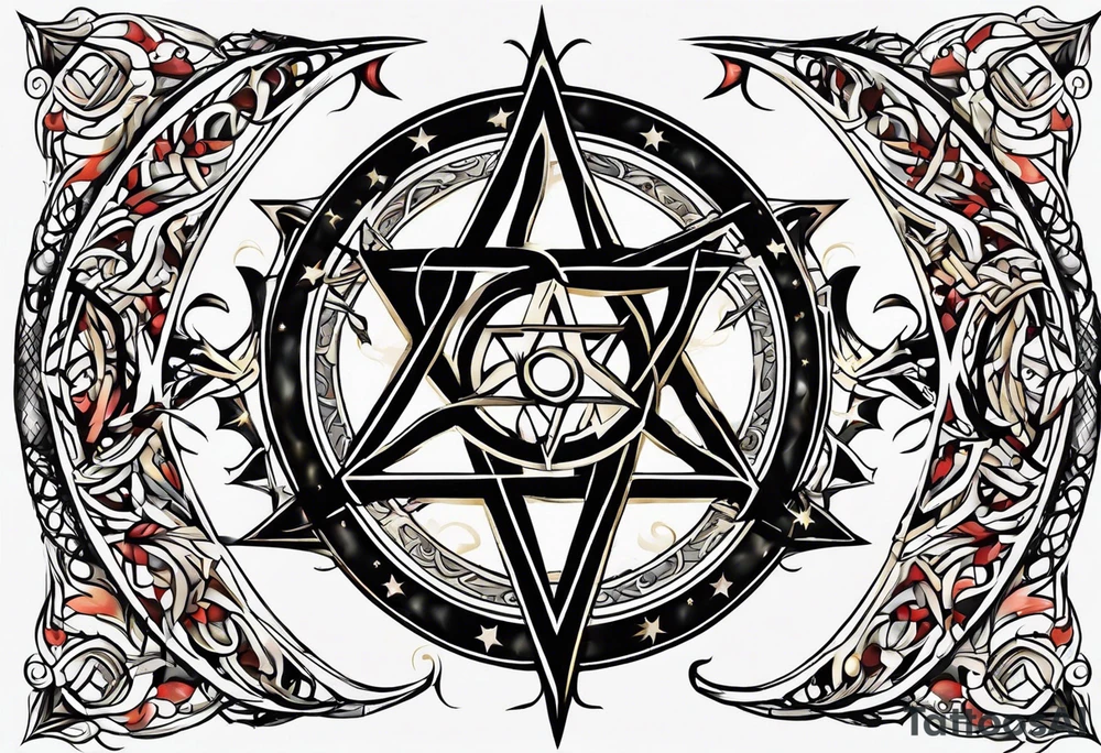 Sigil pentagram tattoo idea