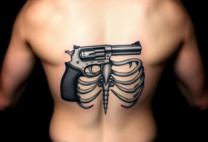 Small pistol Cody 
Small pistol Cordero 
For pelvic bone tattoo idea