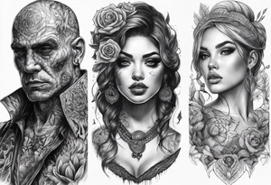 Horror sleeve tattoo idea