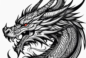 dragon , long tattoo idea