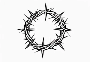 crown of thorns tattoo idea