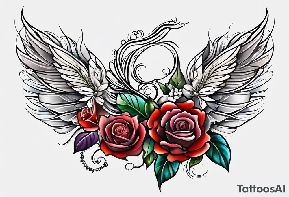 Beautiful wedding tattoo idea