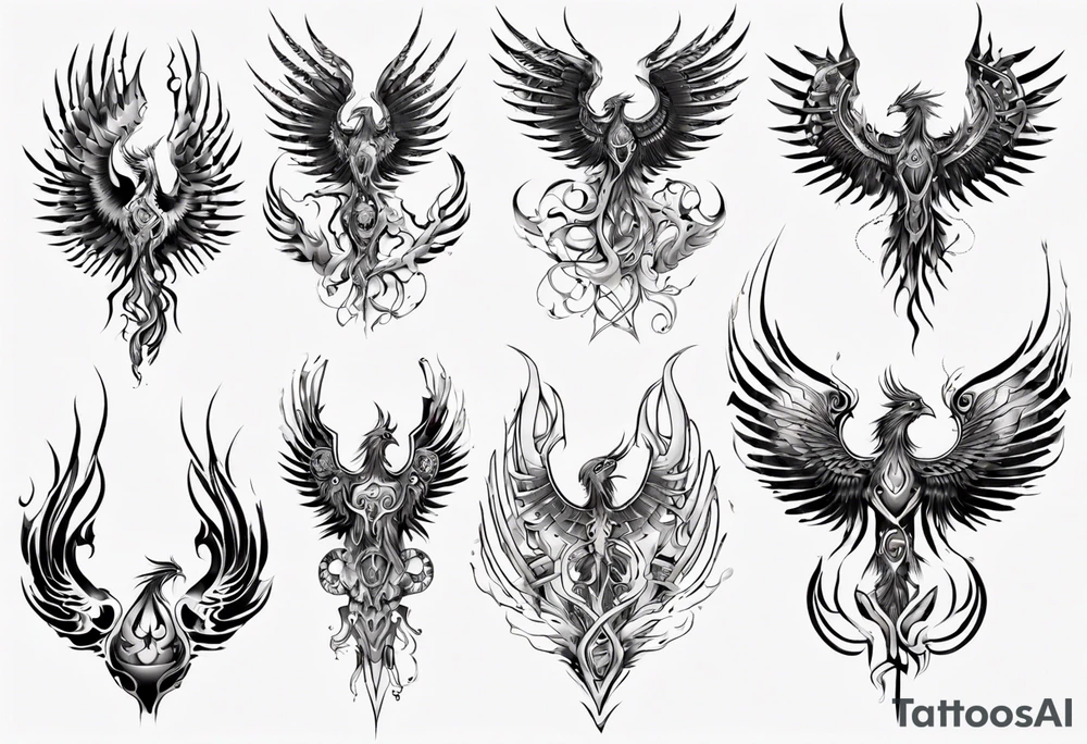 Phoenix tattoo idea