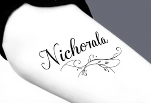 Nicholas name tattoo idea