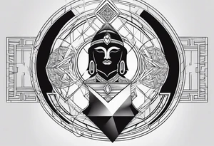 Vishesh, tauras, virgo, roman, alexandar, godly, otherworldy, geometry tattoo idea