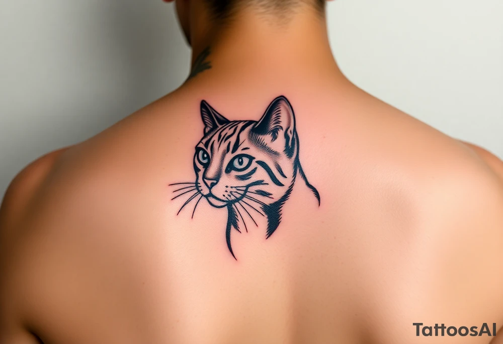 Burmese cat tattoo idea