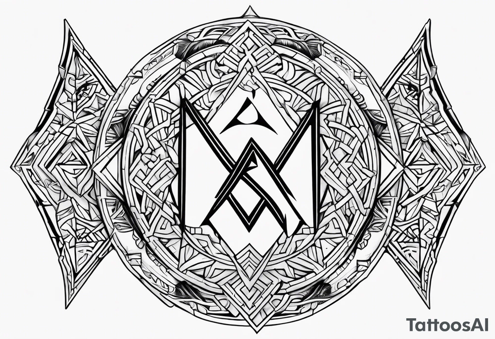 Kendra and Bubba, Nordic rune love tattoo idea