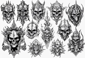Unholy paladin tattoo idea