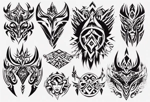 Je veux un énorme tribal du pecs au bras tattoo idea