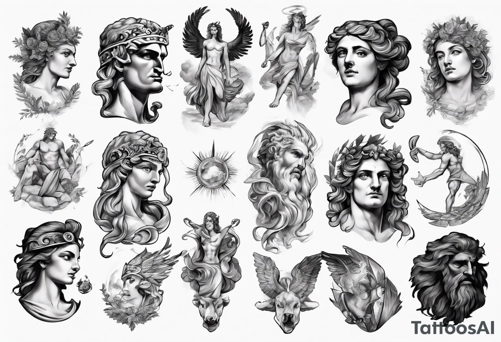 greek mythology tattoo idea