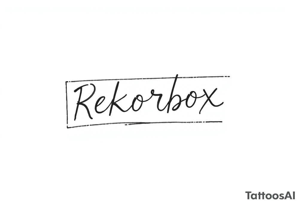 Rekordbox tattoo idea