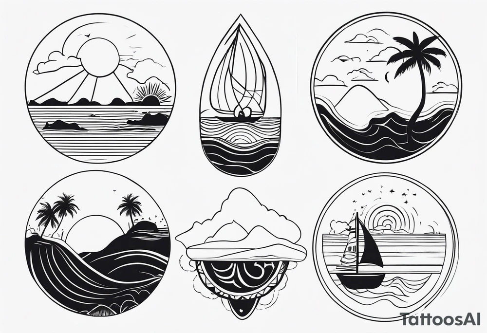 Acapulco inspired tattoos for women tattoo idea