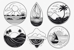Acapulco inspired tattoos for women tattoo idea