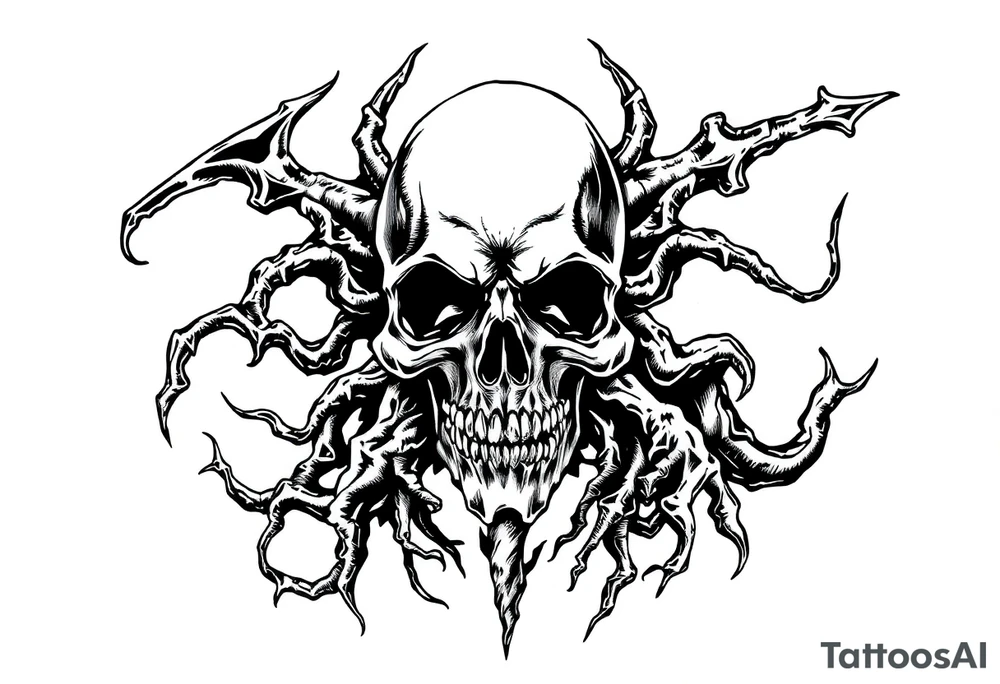 Black plague tattoo idea